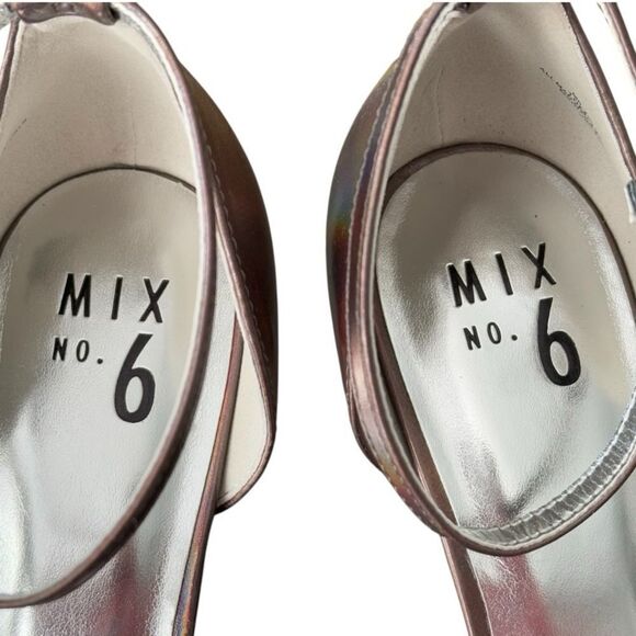 Mix No. 6 Yayna Pump Bronze Muted Metallic Ankle Strap Women’s Size 10 Medium - Picture 6 of 12